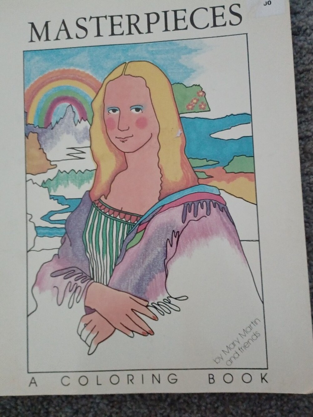Vintage 'Masterpieces: A Coloring Book' by Mary Martin and Friends